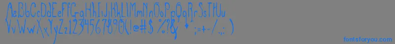 Greymagus Font – Blue Fonts on Gray Background