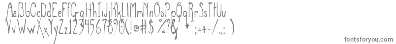 フォントGreymagus – 白い背景に灰色の文字