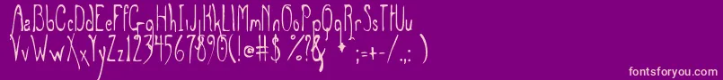 Greymagus Font – Pink Fonts on Purple Background