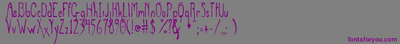 Greymagus Font – Purple Fonts on Gray Background