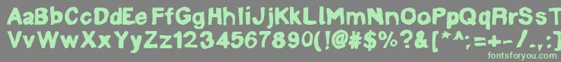 LinotypemineruBold Font – Green Fonts on Gray Background