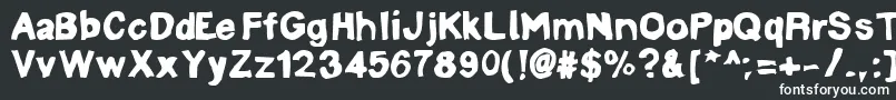 Шрифт LinotypemineruBold – белые шрифты на чёрном фоне