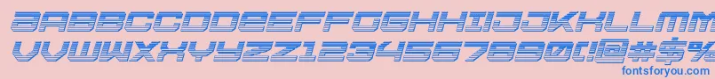 Ussdallaschromeital Font – Blue Fonts on Pink Background