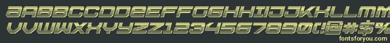 Ussdallaschromeital Font – Yellow Fonts on Black Background