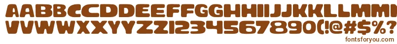 Bracheos-fontti – ruskeat fontit valkoisella taustalla