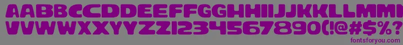 Bracheos Font – Purple Fonts on Gray Background