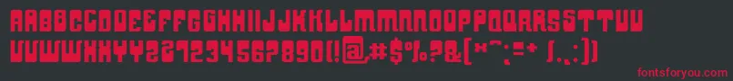 Yndufat Font – Red Fonts on Black Background
