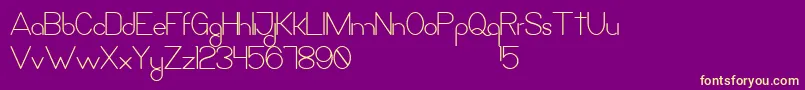 LaQuinceDeMayraBold Font – Yellow Fonts on Purple Background