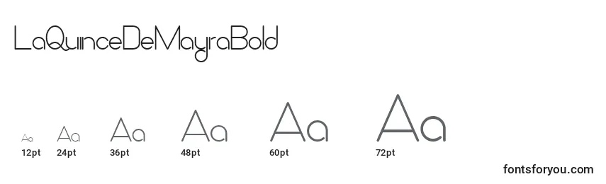 LaQuinceDeMayraBold Font Sizes