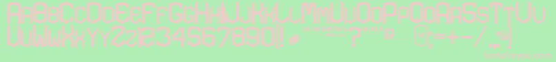 KardonBold Font – Pink Fonts on Green Background
