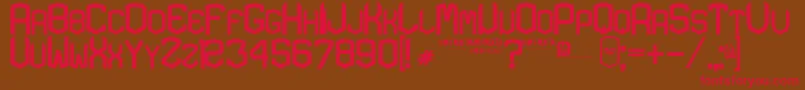 KardonBold Font – Red Fonts on Brown Background
