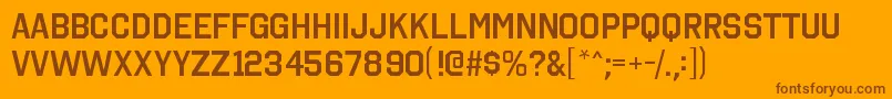 OctincollegesbRegular Font – Brown Fonts on Orange Background