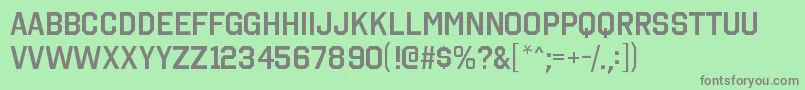 OctincollegesbRegular Font – Gray Fonts on Green Background