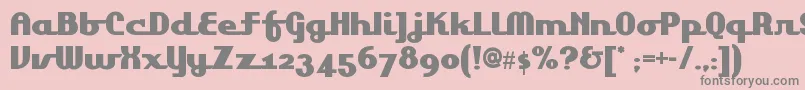 Lakeshoredrivenf Font – Gray Fonts on Pink Background