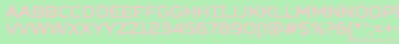 SquaresBoldFree Font – Pink Fonts on Green Background