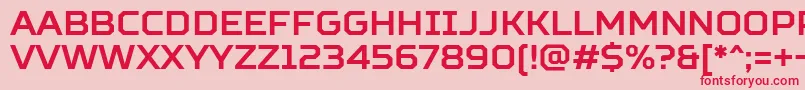 SquaresBoldFree Font – Red Fonts on Pink Background