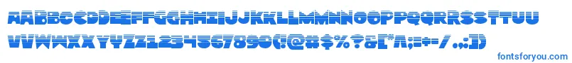 Zounderkitehalf Font – Blue Fonts on White Background