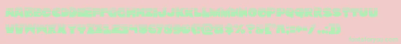 Zounderkitehalf Font – Green Fonts on Pink Background