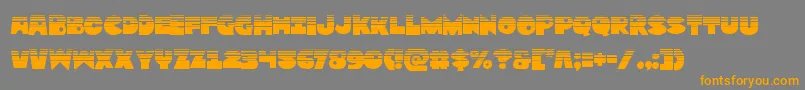 Zounderkitehalf Font – Orange Fonts on Gray Background