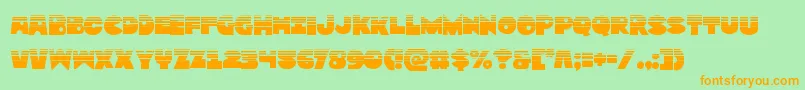 Zounderkitehalf Font – Orange Fonts on Green Background