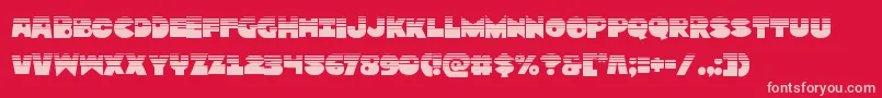 Zounderkitehalf Font – Pink Fonts on Red Background