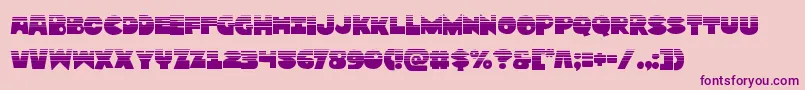 Zounderkitehalf Font – Purple Fonts on Pink Background