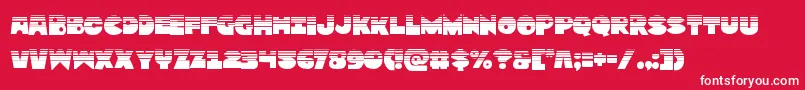 Zounderkitehalf Font – White Fonts on Red Background