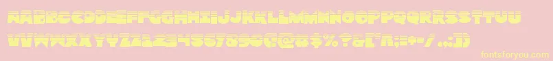 Zounderkitehalf Font – Yellow Fonts on Pink Background