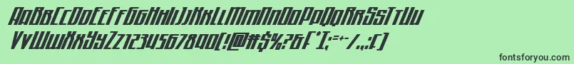 Quantummalicecondital Font – Black Fonts on Green Background