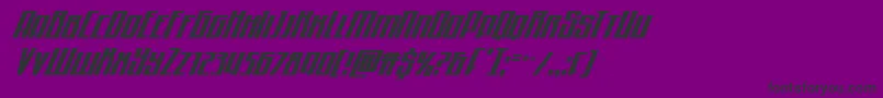 Quantummalicecondital Font – Black Fonts on Purple Background