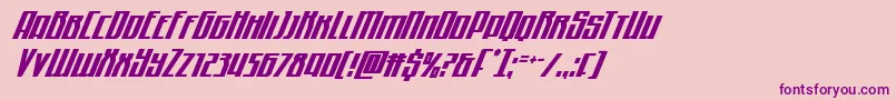 Quantummalicecondital Font – Purple Fonts on Pink Background