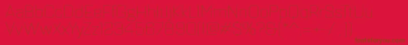 Quarcaextthin Font – Brown Fonts on Red Background