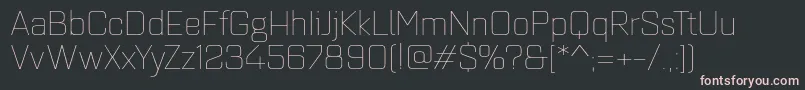 Quarcaextthin Font – Pink Fonts on Black Background