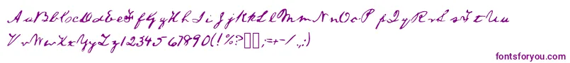 フォントAlincolnfont – 紫色のフォント