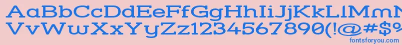 Strslswi Font – Blue Fonts on Pink Background