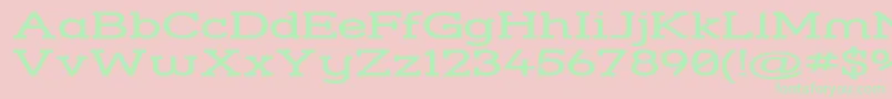 Strslswi Font – Green Fonts on Pink Background