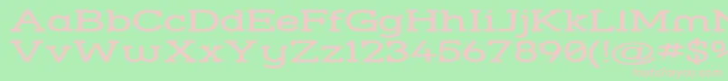 Strslswi Font – Pink Fonts on Green Background