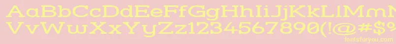 Strslswi Font – Yellow Fonts on Pink Background