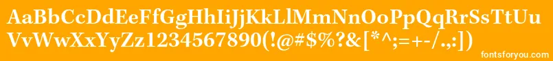 KeplerstdSemiboldcapt Font – White Fonts on Orange Background