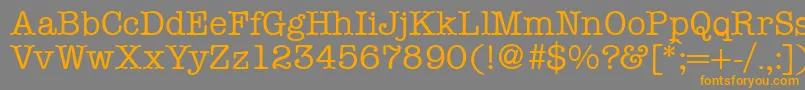 ModerntypewriterRegular Font – Orange Fonts on Gray Background