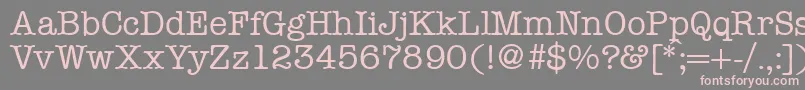 ModerntypewriterRegular Font – Pink Fonts on Gray Background