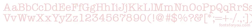 ModerntypewriterRegular Font – Pink Fonts on White Background