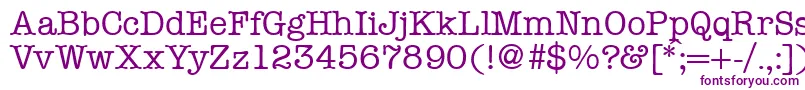 ModerntypewriterRegular Font – Purple Fonts on White Background