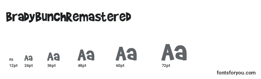 BradyBunchRemastered Font Sizes