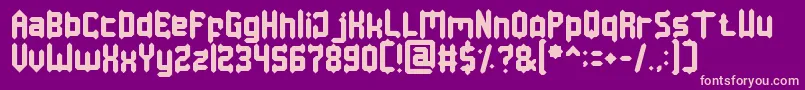 BabyMetal Font – Pink Fonts on Purple Background