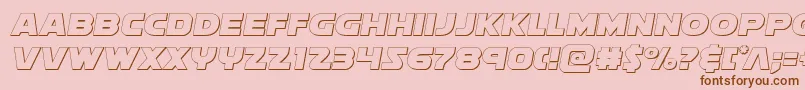 Soloistout Font – Brown Fonts on Pink Background