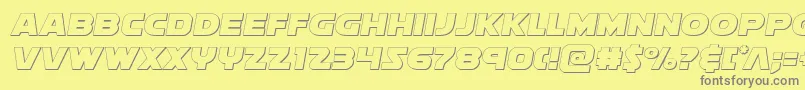 Soloistout Font – Gray Fonts on Yellow Background