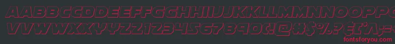 Soloistout Font – Red Fonts on Black Background