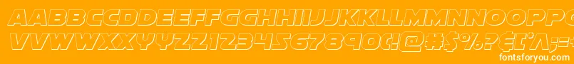 Soloistout Font – White Fonts on Orange Background