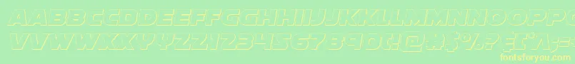 Soloistout Font – Yellow Fonts on Green Background
